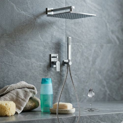 Seamlessly switch between a full-body overhead soak and a targeted handheld spray.