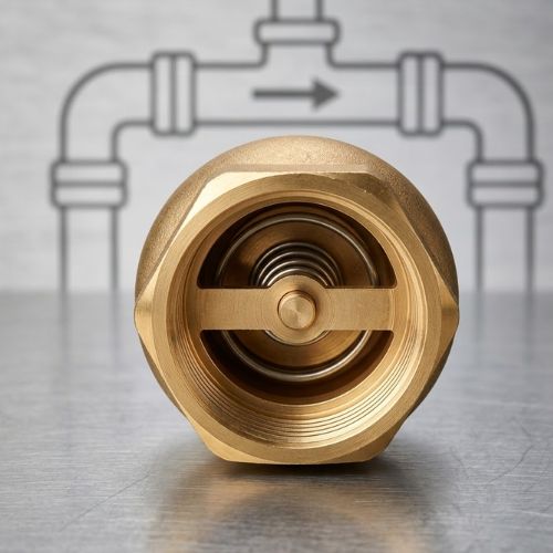2-inch professional brass foot valve for water pumps, high-durability check valve with integrated filter for borehole suction lines by Neatflow Solutions.