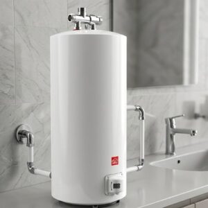 White SweetHome 500L heavy-duty electric water heater for commercial use.