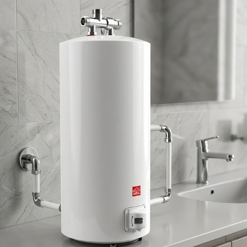 White SweetHome 500L heavy-duty electric water heater for commercial use.